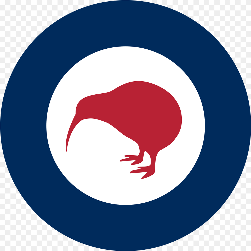 Red And Blue Circle Logo Logodix New Zealand Air Force Roundel, Animal, Bird, Kiwi Bird Png
