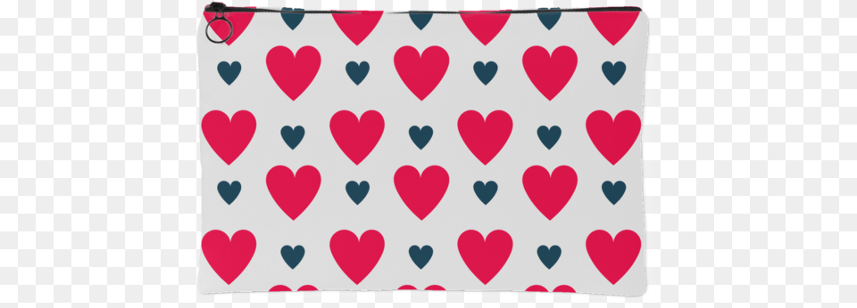 Red And Blue Hearts Accessory Pouch Heart, Home Decor, Pattern Png Image