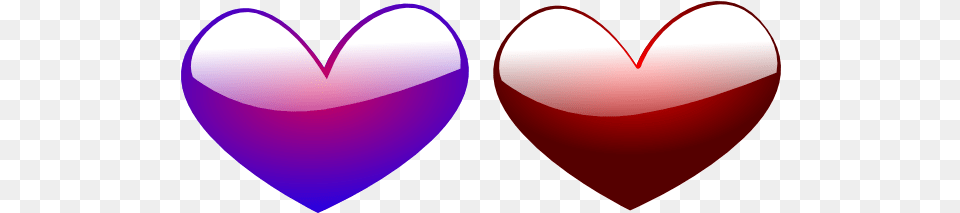 Red And Blue Hearts Clip Arts For Web Clip Arts Purple And Red Heart Png Image