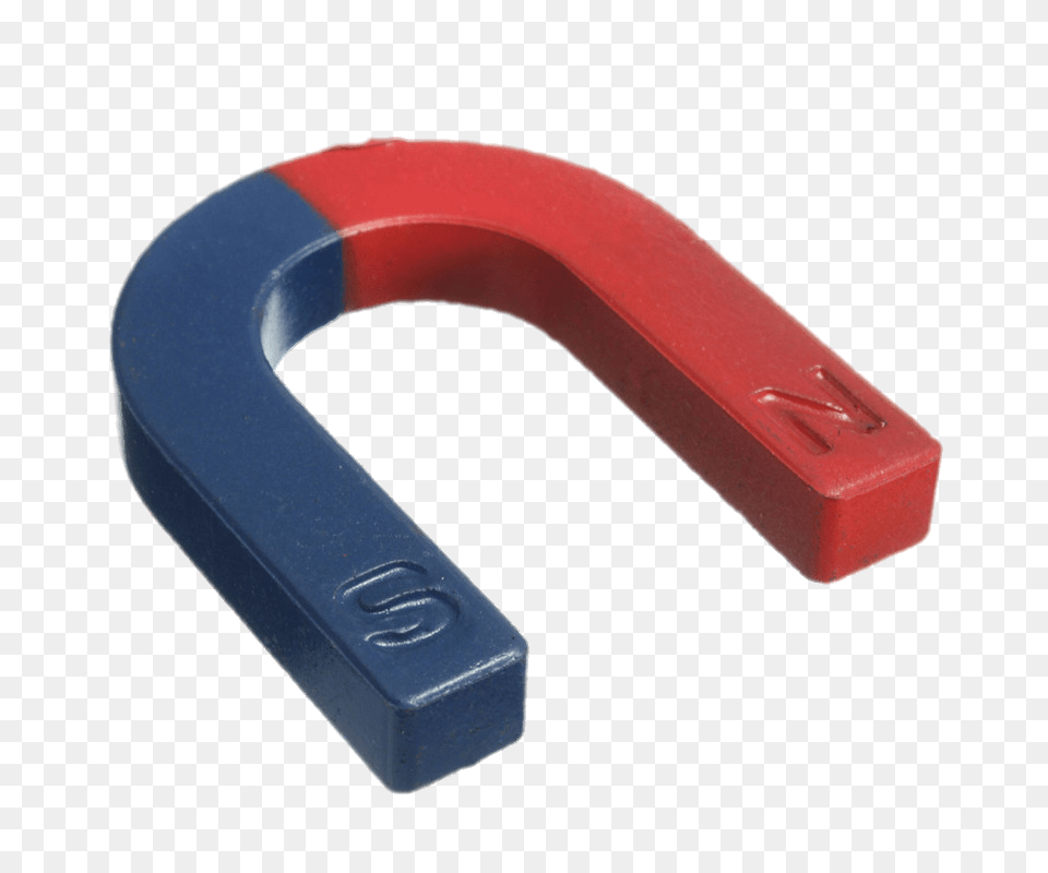 Red And Blue Horseshoe Magnet Png Image