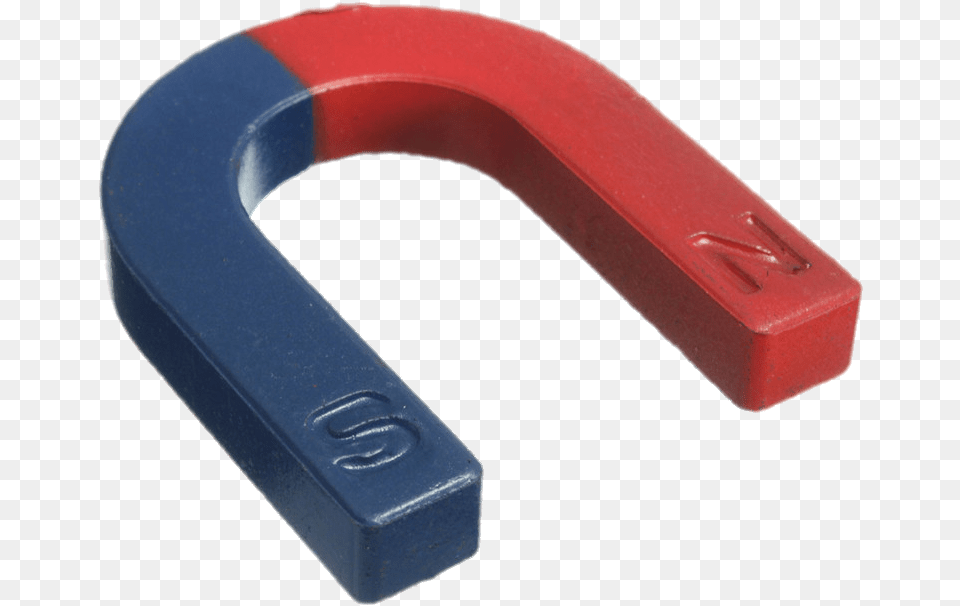 Red And Blue Horseshoe Magnet Horseshoe Magnet Transparent, Device Free Png