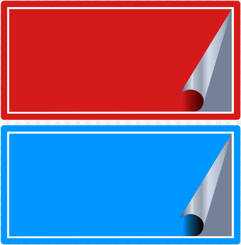 Red And Blue Labels Free Transparent Png