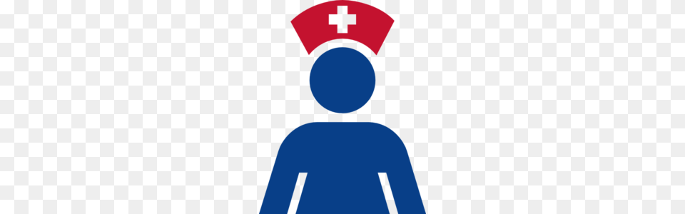Red And Blue Nurse Icon Clip Art, Logo, First Aid, Symbol Png Image