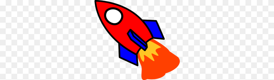 Red And Blue Rocket Clip Art, Brush, Device, Tool Free Png
