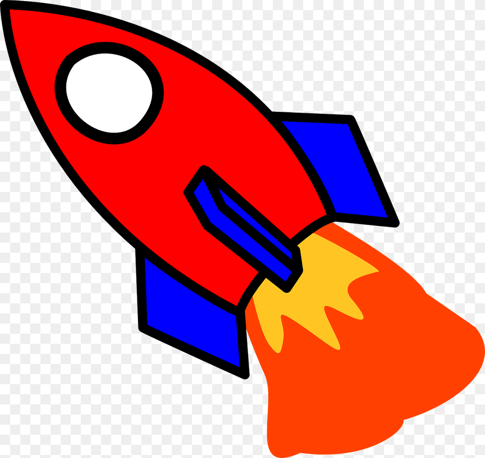 Red And Blue Rocket Svg Clip Arts Red And Blue Rocket, Brush, Device, Tool Free Transparent Png