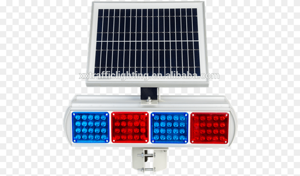 Red And Blue Solar Control Flashing 3 Aspect Led Traffic Solar Panel, Computer Hardware, Electronics, Hardware, Monitor Free Png Download