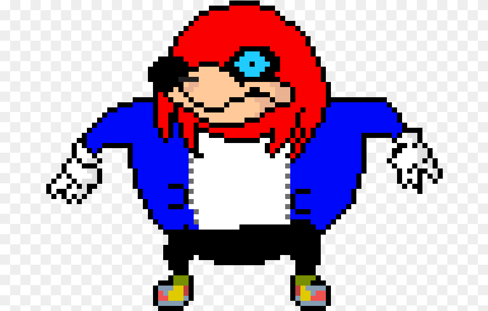Red And Blue Ugandan Knuckles, Game, Person, Super Mario Png Image