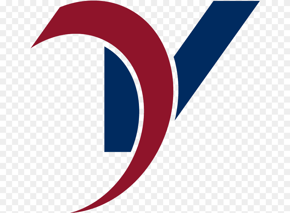 Red And Blue V Logo Logo With D And V Png