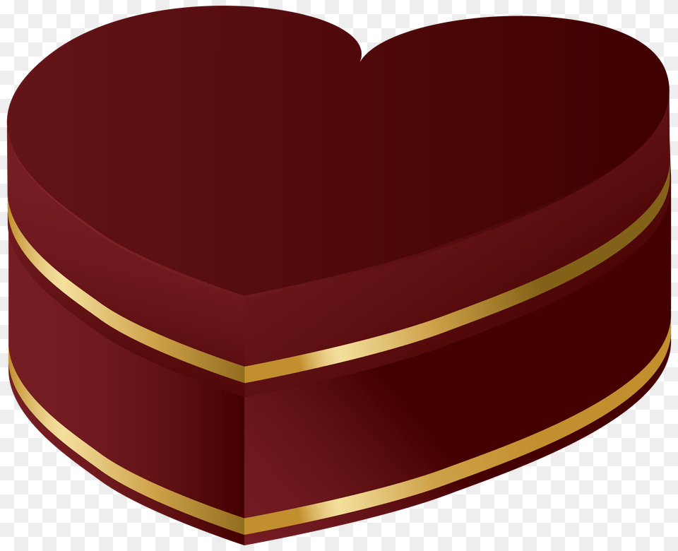 Red And Gold Heart Gift Clipart Free Png Download