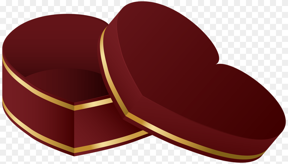 Red And Gold Open Heart Gift Clipart Gallery, Cushion, Home Decor Free Png Download