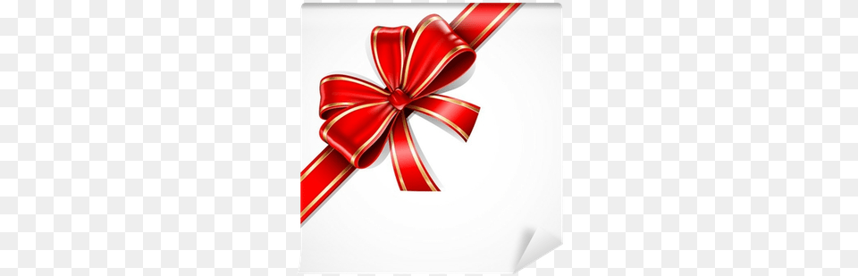 Red And Gold Vector Gift Bow And Ribbon Wall Mural Commercial Clevr Ozone Generator Industrial Free Transparent Png