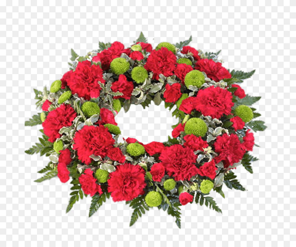 Red And Green Funeral Wreath, Plant, Flower, Flower Arrangement, Flower Bouquet Png