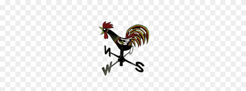 Red And Green Weathercock, Animal, Bird, Chicken, Fowl Free Transparent Png