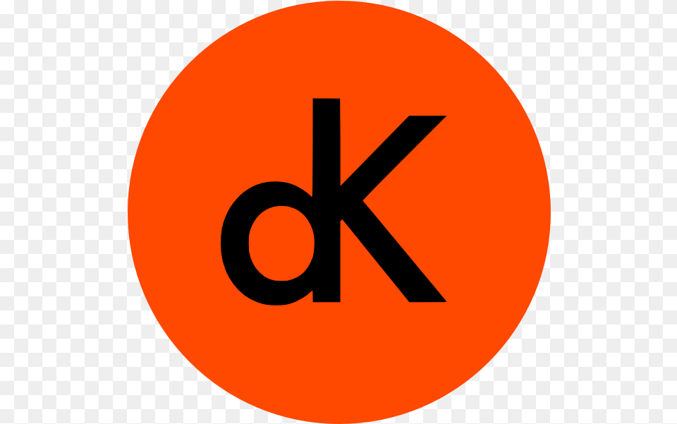 Red And Orange Logos Dk Logo, Sign, Symbol, Disk, Text Free Png