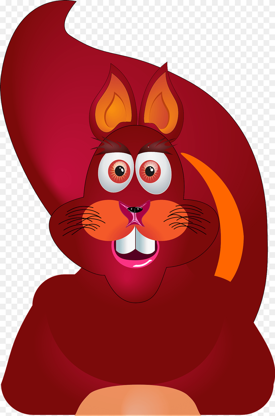 Red And Orange Squirrel Clipart, Cartoon Free Transparent Png