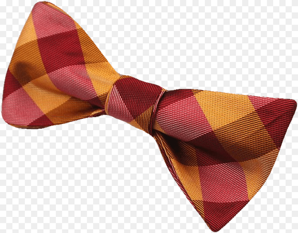 Red And Orange Striped Self Tie Tartan, Accessories, Bow Tie, Formal Wear Free Png