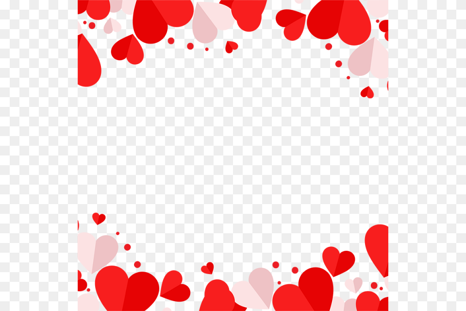 Red And Pink Heart Vector Frame Red Heart Heart Heart, Flower, Petal, Plant, Art Free Png Download