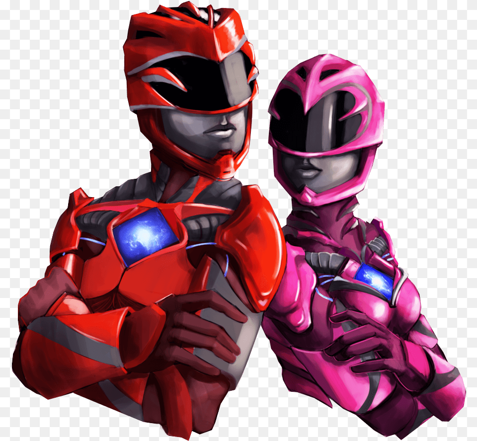 Red And Pink Power Ranger Sticker Power Rangers Red And Pink, Helmet, Baby, Person, Face Png