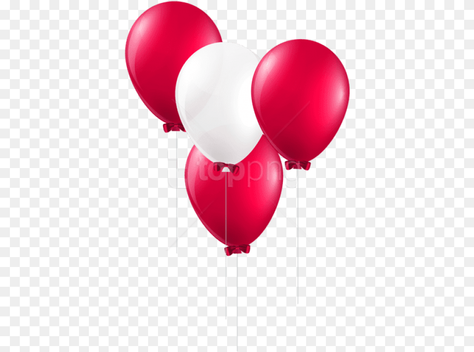 Red And White Balloons White And Red Balloons, Balloon Free Png