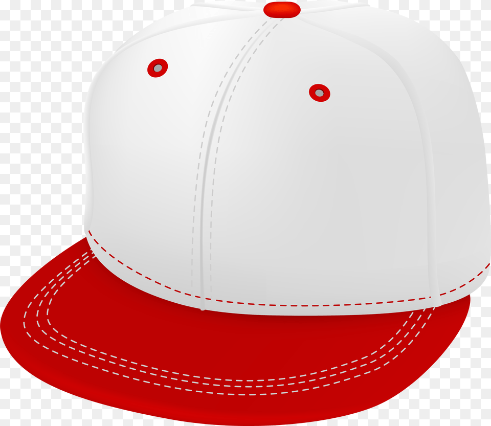 Red And White Cap Clipart Baseball Cap, Baseball Cap, Clothing, Hat, Hardhat Free Transparent Png