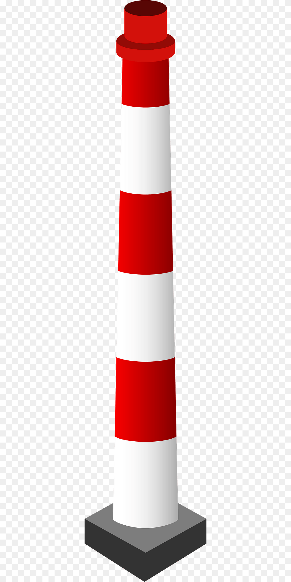 Red And White Factory Smokestack Clipart, Dynamite, Weapon, Cone, Architecture Png Image