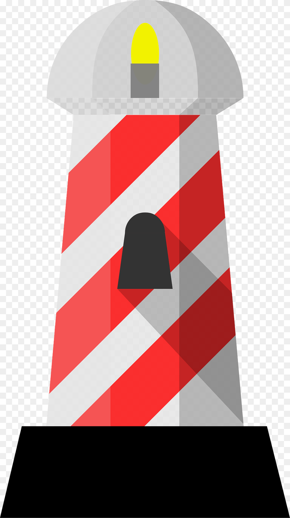 Red And White Lighthouse Clipart, Architecture, Building, Tower, Beacon Png Image