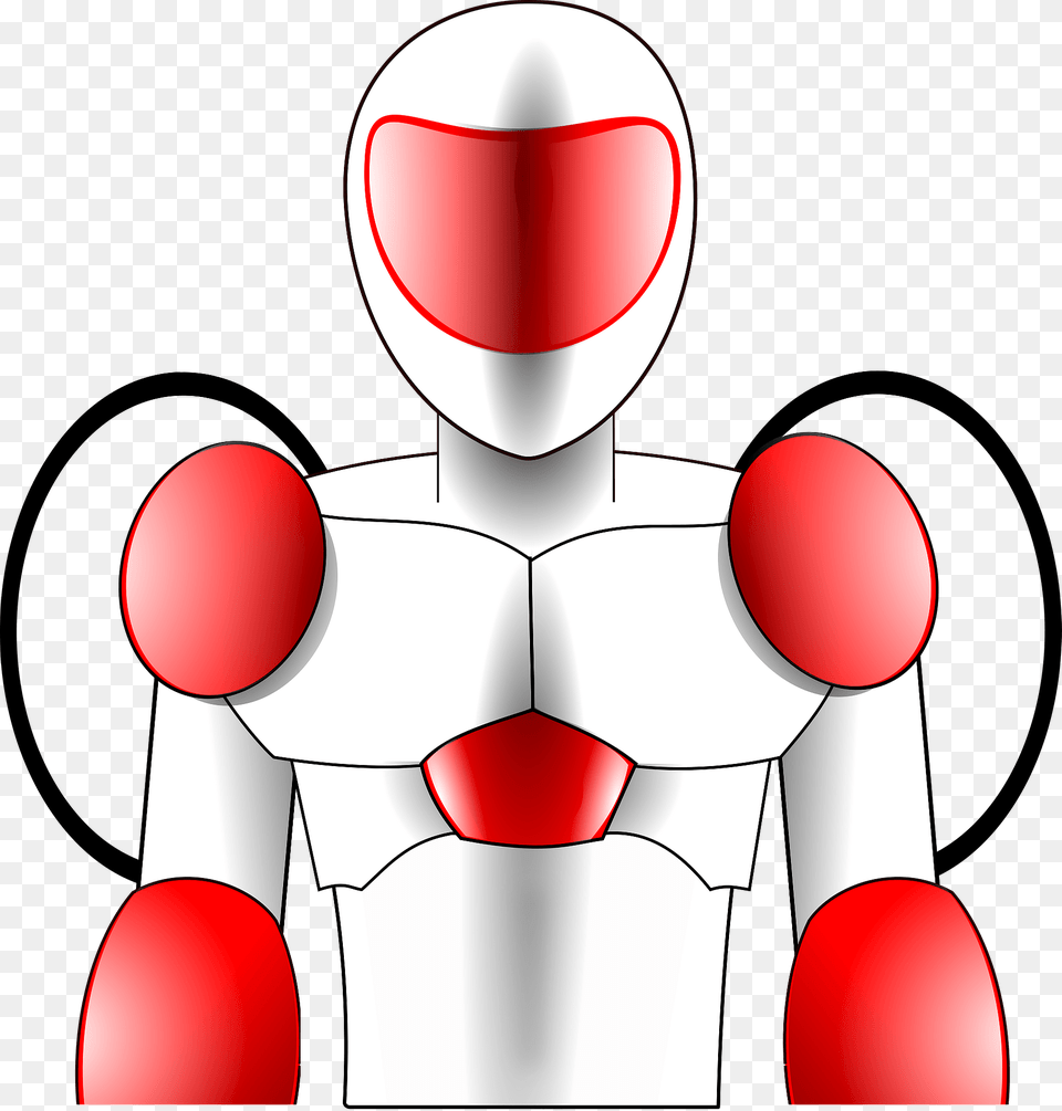 Red And White Metal Avatar Clipart, Robot, Baby, Person Png Image