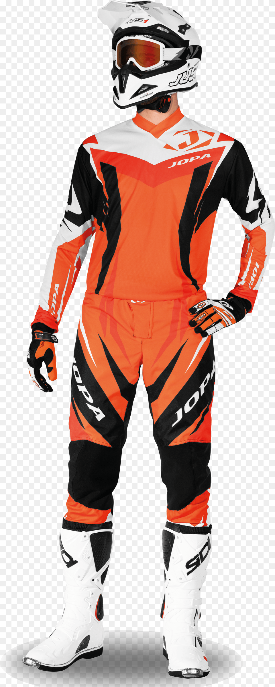 Red And White Motocross Gear Png Image