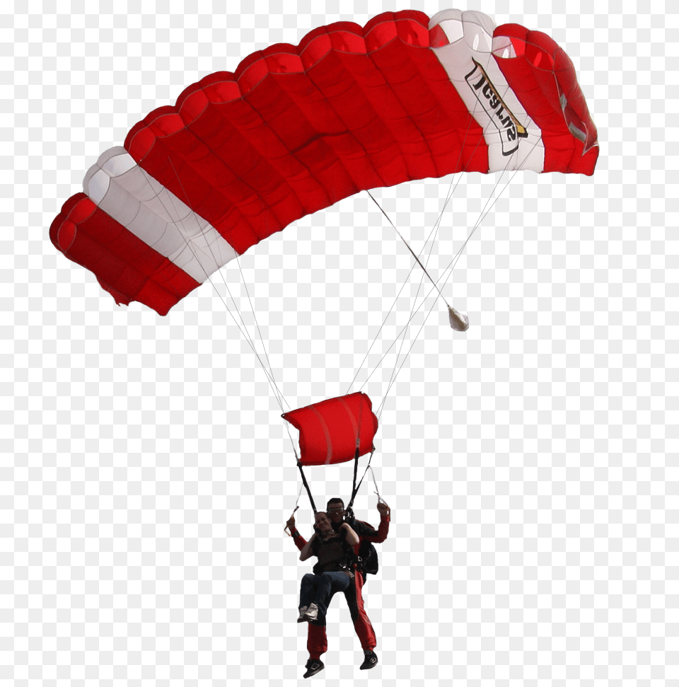 Red And White Parachute Transparent, Adult, Person, Man, Male Png