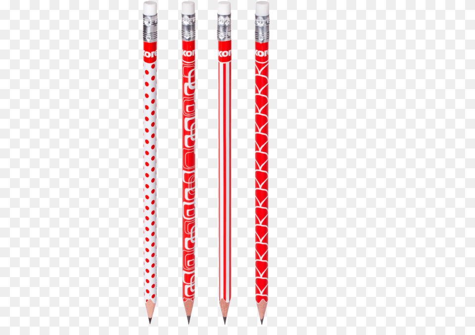 Red And White Pencil, Baton, Stick Png Image