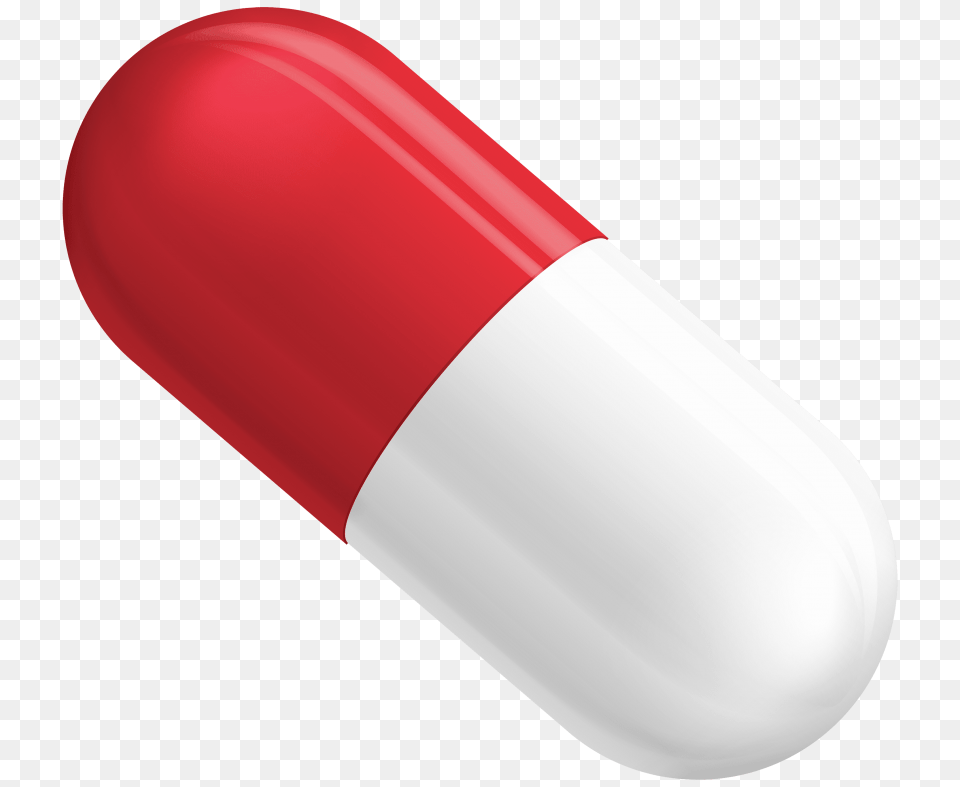 Red And White Pill Capsule, Medication, Smoke Pipe Png Image