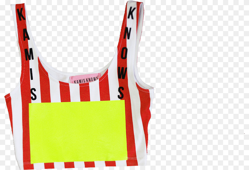 Red And White Stripe Top Handbag, Clothing, Tank Top Free Png