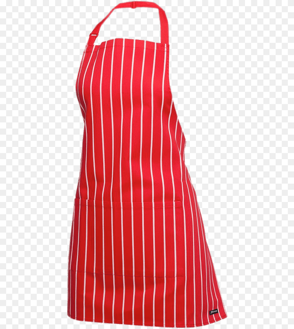 Red And White Striped Apron Clip Arts Delantal En, Clothing, Shirt Png Image