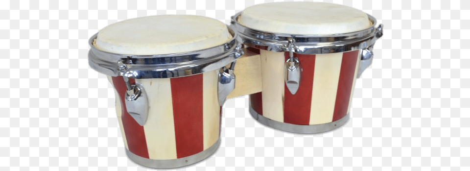 Red And White Striped Bongo Drums Bongo Drums, Drum, Musical Instrument, Percussion, Conga Png