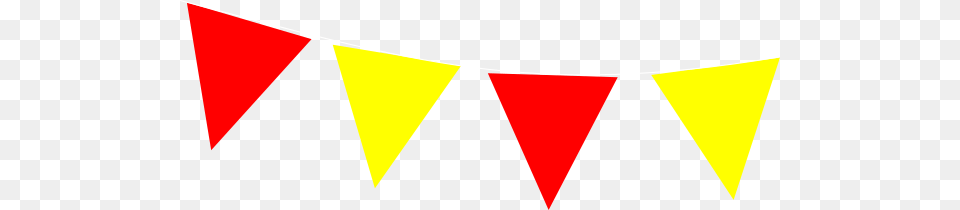 Red And Yellow Bunting Clip Art, Banner, Text, Triangle Free Png Download