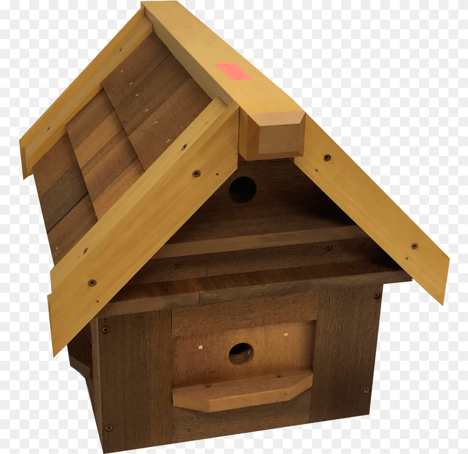 Red And Yellow Cedar Birdhouse Plank, Wood, Plywood, Dog House Free Png