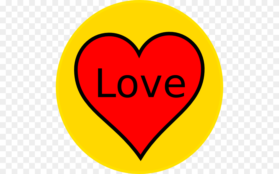 Red And Yellow Heart, Logo Png Image