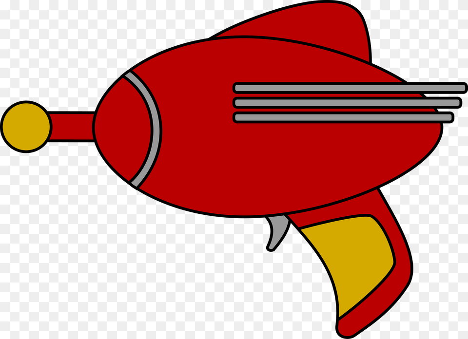 Red And Yellow Ray Gun Clipart, Toy Png Image