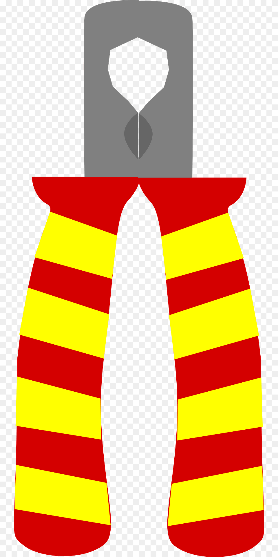 Red And Yellow Striped Wire Stripper Clipart, Accessories, Clothing, Formal Wear, Lifejacket Free Transparent Png