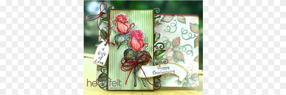 Red Anniversary Rose Stems Heartfelt Creations Once Upon A Time Once Upon A, Envelope, Greeting Card, Mail Free Transparent Png