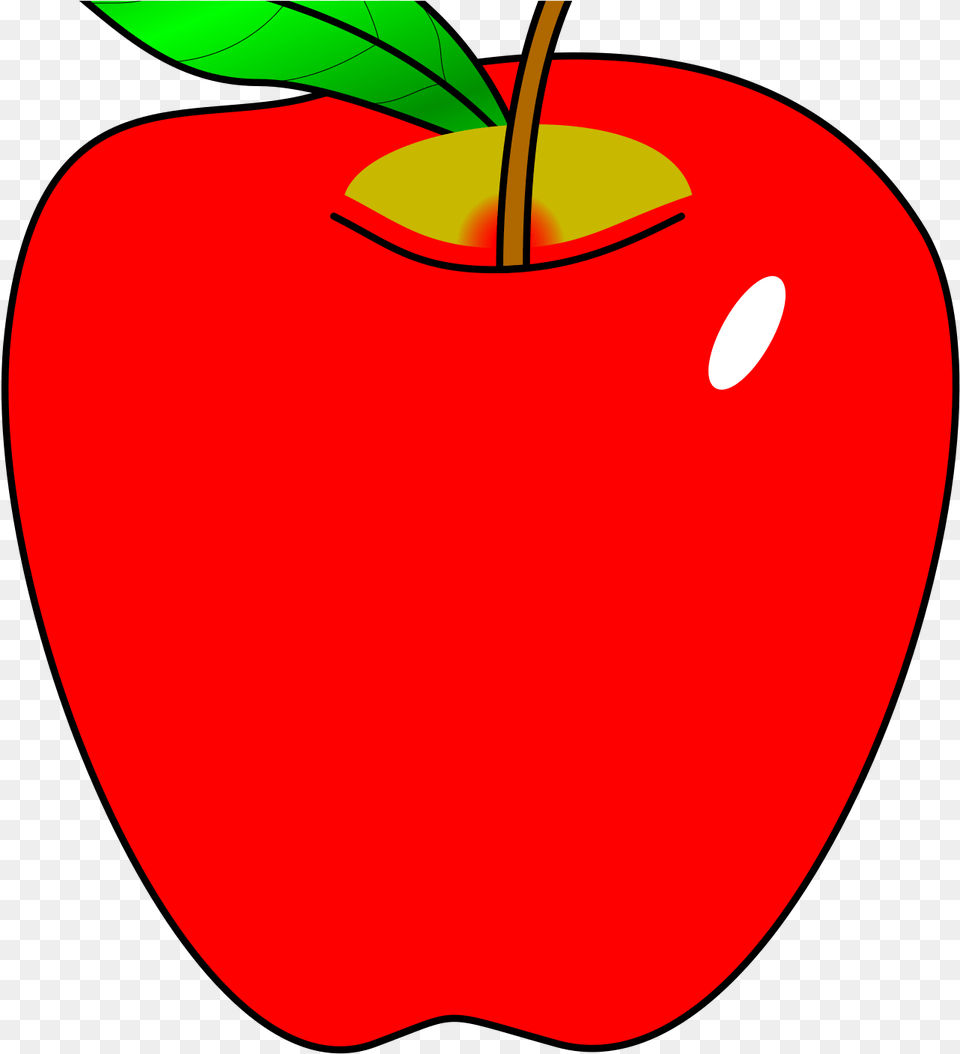 Red Apple Clip Art Red Apple Clipart, Food, Fruit, Plant, Produce Free Transparent Png