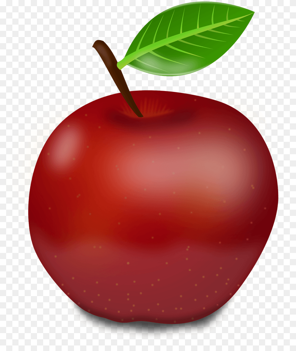 Red Apple Clipart, Food, Fruit, Plant, Produce Png