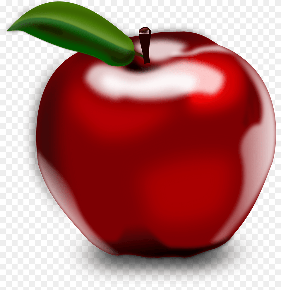 Red Apple Clipart, Food, Fruit, Plant, Produce Free Transparent Png