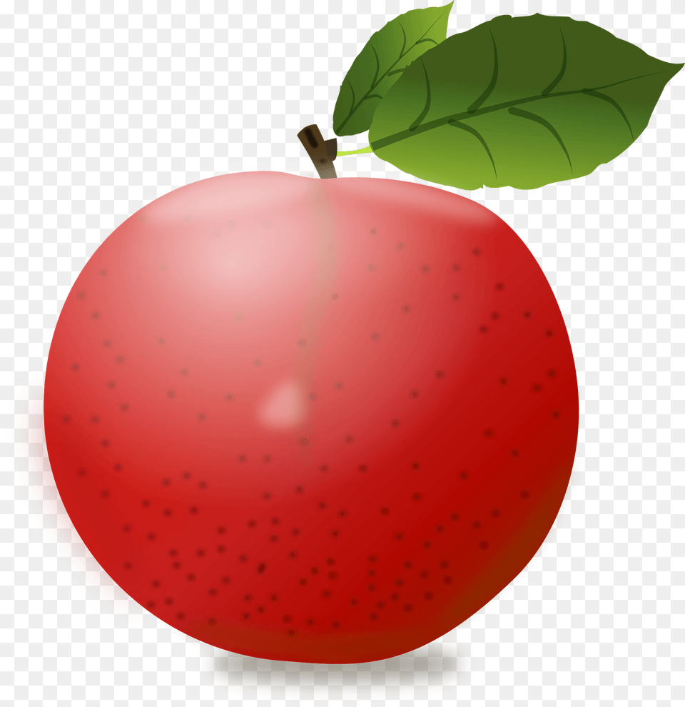 Red Apple Clipart, Food, Fruit, Plant, Produce Png Image