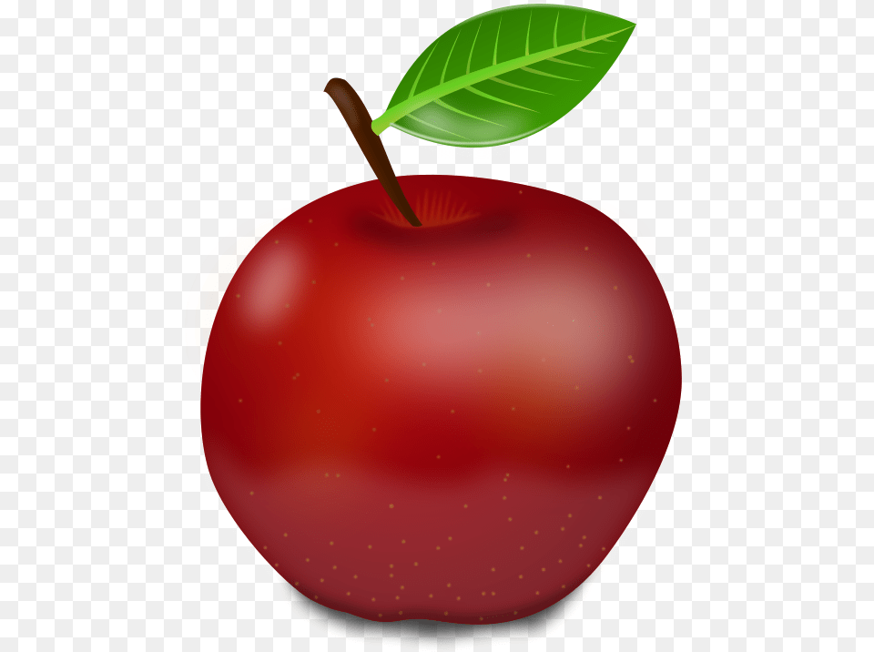 Red Apple Clipart Apple Clipart, Food, Fruit, Plant, Produce Png Image