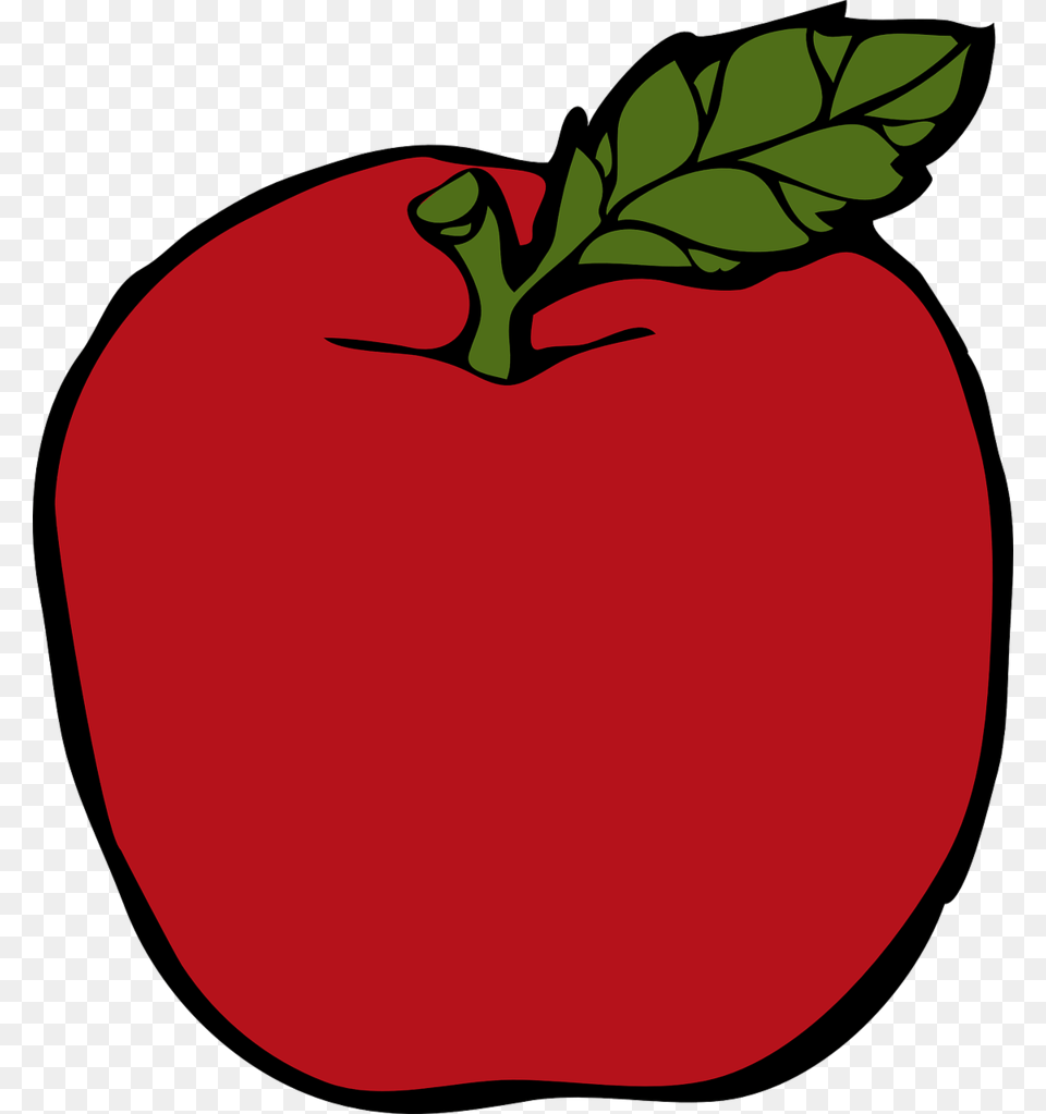 Red Apple Clipart Clip Art Red Fruit Food Apple, Plant, Produce Free Transparent Png
