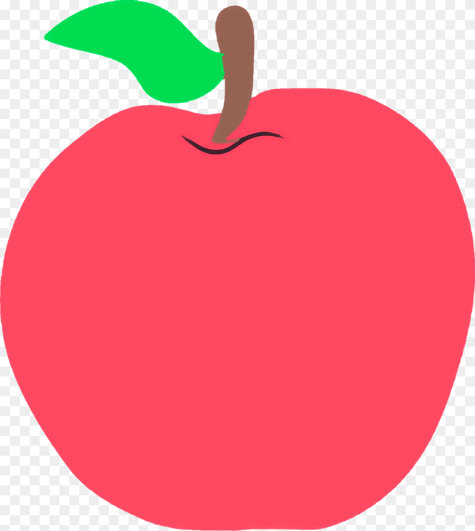 Red Apple Clipart Download Creazilla Cute Apple Clipart, Food, Fruit, Plant, Produce Png Image