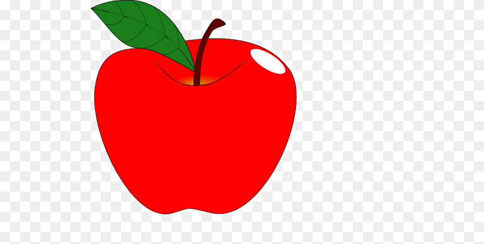 Red Apple Clipart For Web, Food, Fruit, Plant, Produce Png Image