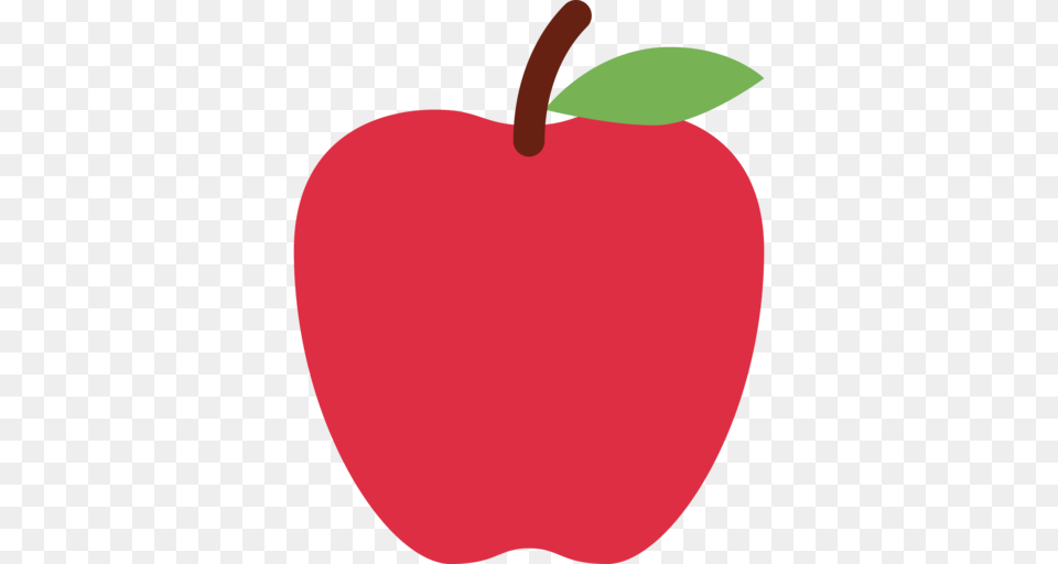 Red Apple Emoji, Plant, Produce, Fruit, Food Png Image