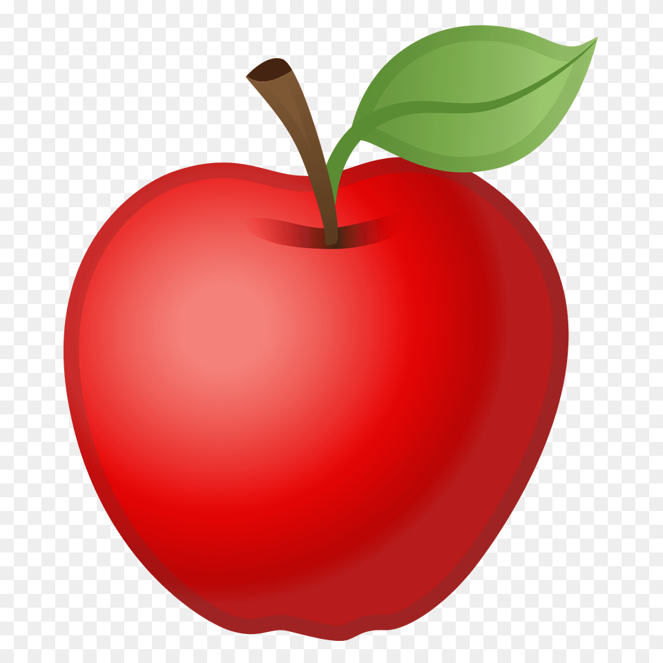 Red Apple Emoji Clipart, Food, Fruit, Plant, Produce Free Transparent Png